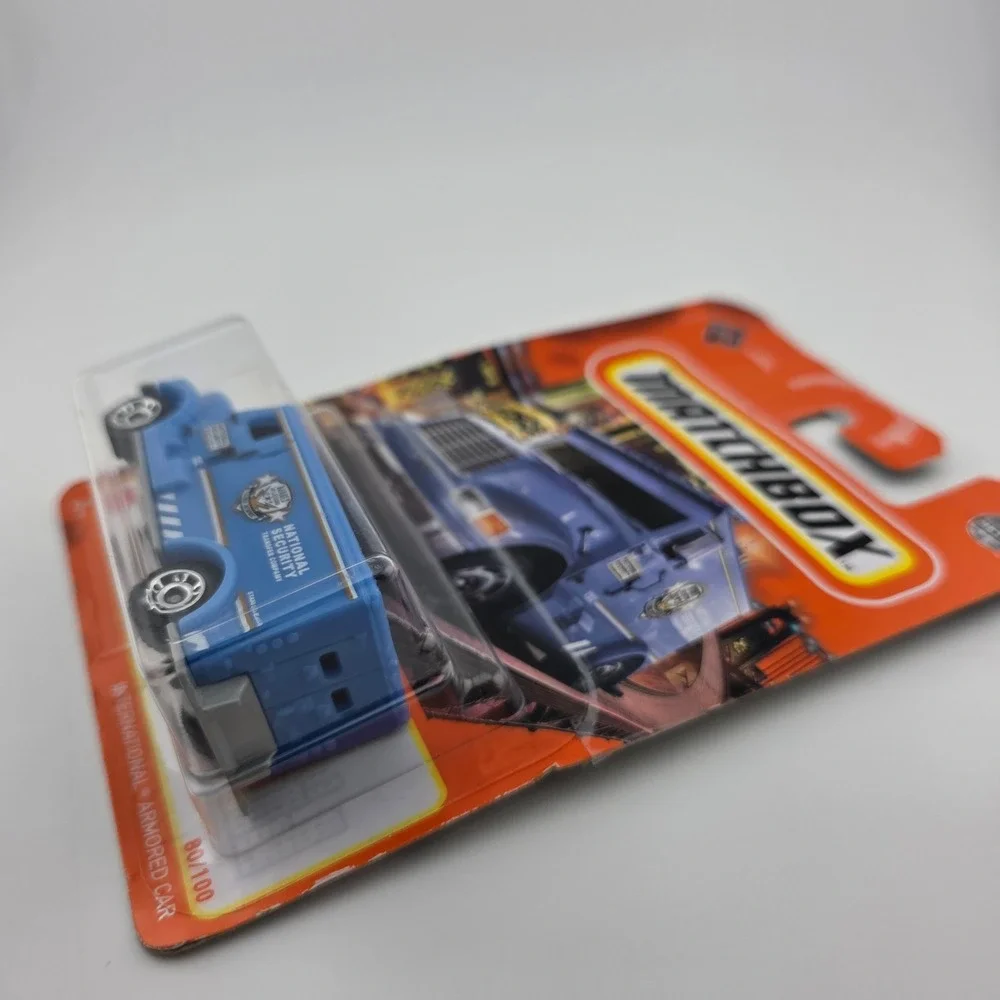 Matchbox International Armored Car 80 100 Blue‎ Metal Diecast Toy Truck